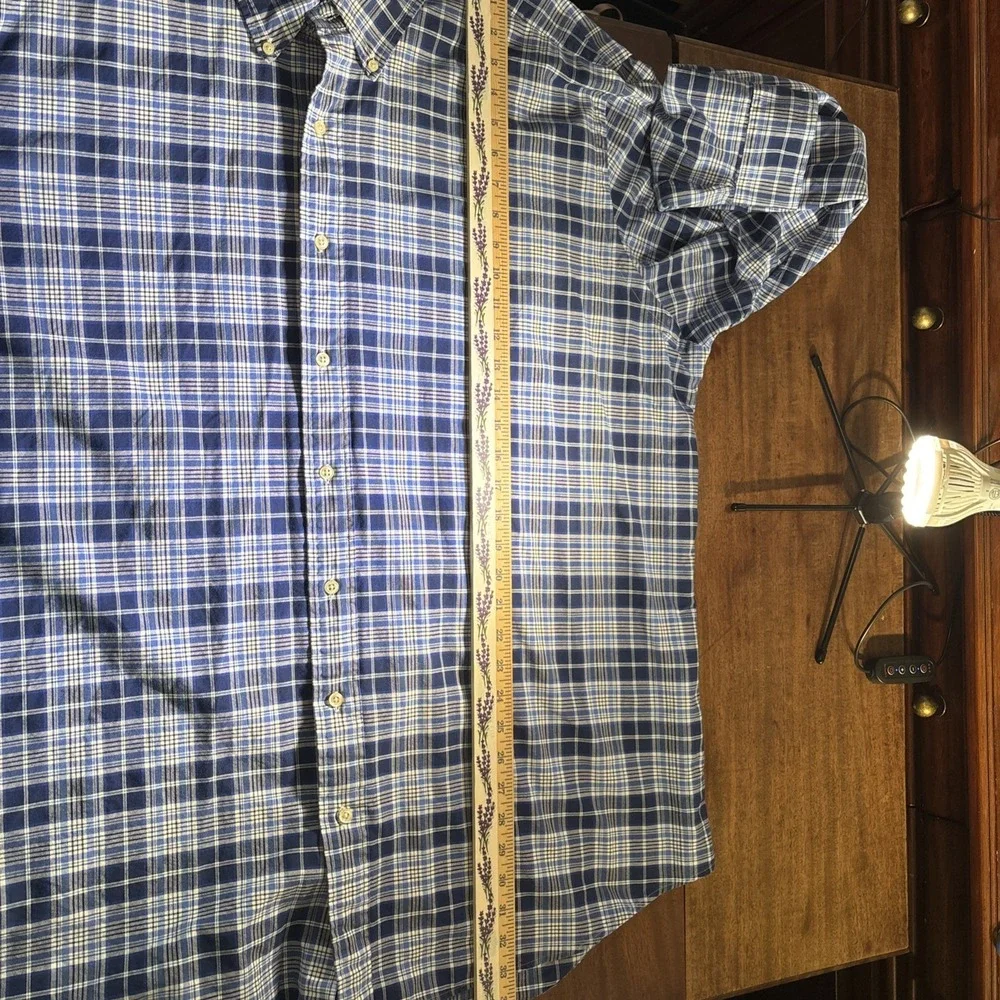 Polo Ralph Lauren Button Down Plaid Dress‎ Shirt Sz XXL Tall. Classic, Preppy.